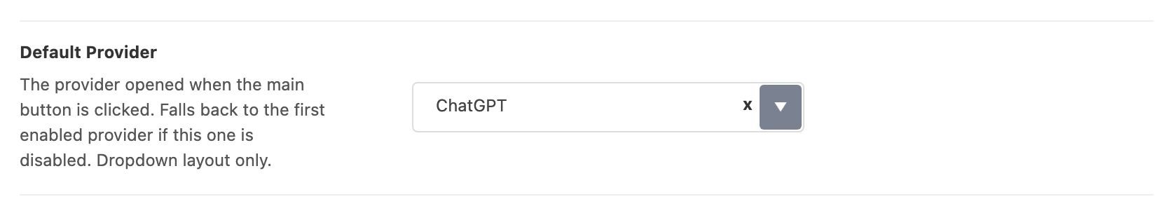 Default Provider on ChatGPT in Theme Options > Single Post > Summarize with AI