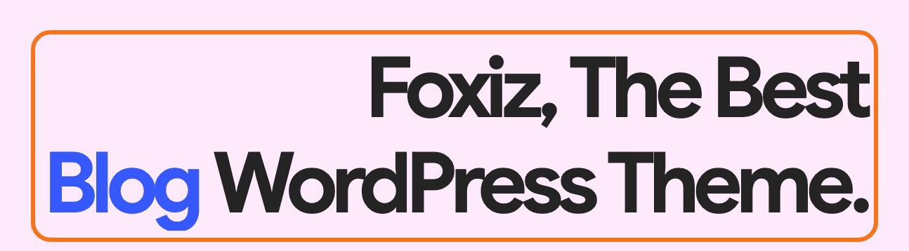 A Foxiz - Rotating Words line on the Foxiz Signal demo, its middle word cycling through News, Magazine and Blog