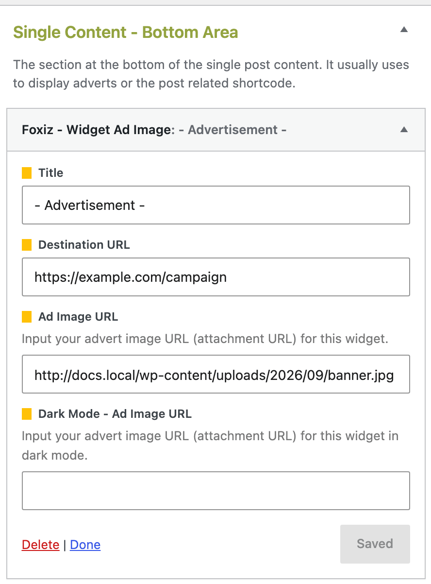 Foxiz - Widget Ad Image open in the Single Content - Bottom Area widget area